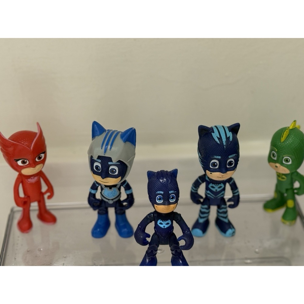 PJ‎ Masks Action Figure Lot Catboy Owlette Gekko Superhero Toy Set 5pc